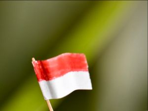 Semangat semut dalam membawa bendera