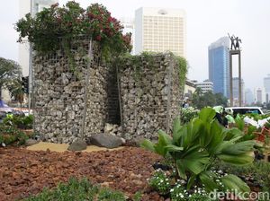 Pemprov: Gabion di Bundaran HI Bisa Dibongkar Kapan Saja Sesuai Kebutuhan