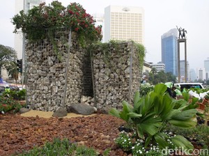 Pemprov: Gabion di Bundaran HI Bisa Dibongkar Kapan Saja Sesuai Kebutuhan