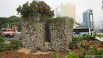 Melihat Lebih Dekat Instalasi Batu Gabion di Bundaran HI