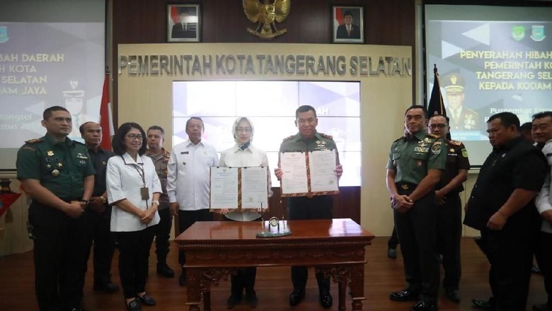 Pemkot Tangsel Hibahkan Tanah Buat Koramil Serpong Utara & Pamulang Pemkot Tangsel Hibahkan Tanah Buat Koramil Serpong Utara & Pamulang