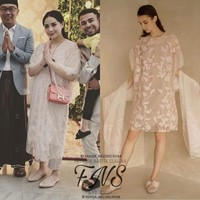 Dress seharga Rp 54 juta yang dipakai Nagita Slavina ke fashion show itu bukan satu-satunya busana karya Sapto Djojokartiko yang pernah dipakainya. Sebelumnya saat Hari Raya Idul Fitri, Nagita yang akrab disapa Gigi itu juga memakai rancangan Sapto. Gigi mengenakan dress seharga Rp 25 juta.
