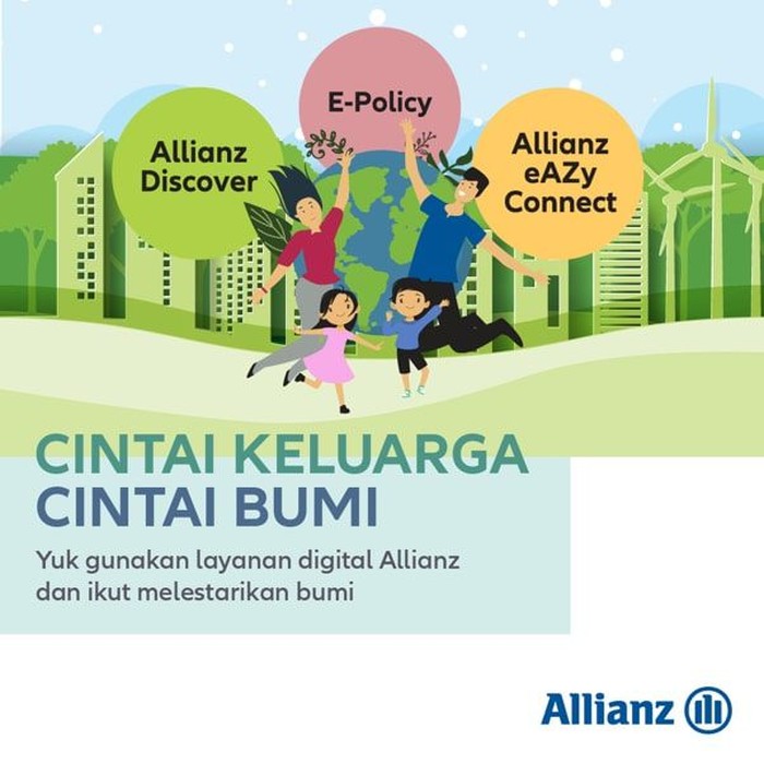 Komitmen Allianz Tanam 1 Pohon Setiap 1 Polis Elektronik Terbit