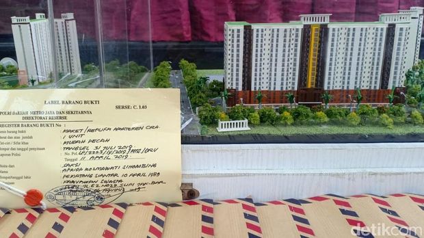 Rilis penangkapan 3 orang sindikat penipuan penjualan apartemen di Ciputat, Tangerang Selatan di Polda Metro Jaya