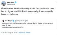 Ramalan Elon Musk: Asteroid Dewa Kematian Akan Tabrak Bumi