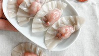 Jika umumnya dumpling berisi udang maka Qimmy membuat dumpling isi jantung. Duh tampilannya jadi seram gini ya? Foto: instagram @qimmyshimmy