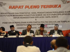 KIP Tetapkan 81 Anggota DPR Aceh Terpilih