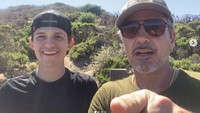 Setelah isu itu ramai, Tom Holland baru-baru ini mengunggah momen dirinya bersama Robert Downey Jr. Dok. instagram/tomholland