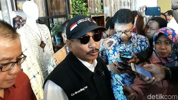 Menteri Pariwisata RI, Arief Yahya saat memberikan keterangan (Pradito/detikcom)