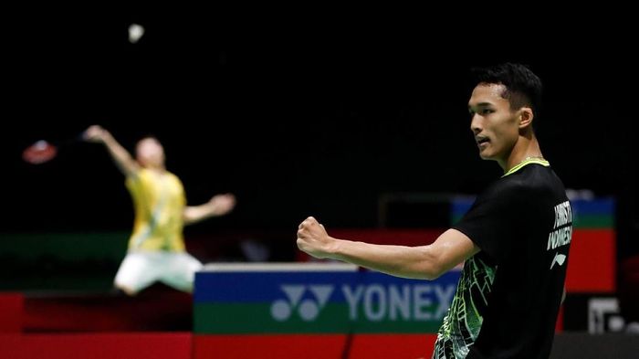 Jonatan Christie lolos ke perempatfinal Kejuaraan Dunia Bulutangkis 2019 (Foto: Arnd Wiegmann/Reuters) Jonatan Christie lolos ke perempatfinal Kejuaraan Dunia Bulutangkis 2019 (Foto: Arnd Wiegmann/Reuters)