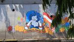 Foto: Mural Sarat Toleransi di Kali Pepe Solo