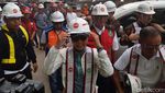 Tampil Kasual, Rini Cek LRT Jabodebek Jelang Uji Coba