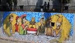 Foto: Mural Sarat Toleransi di Kali Pepe Solo