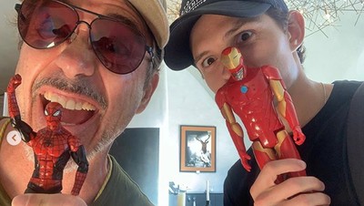 Spider-Man Cabut, Tom Holland Reuni Lagi dengan Robert Downey Jr
