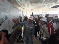 Menteri BUMN Rini Soemarno Tinjau LRT Jabodebek