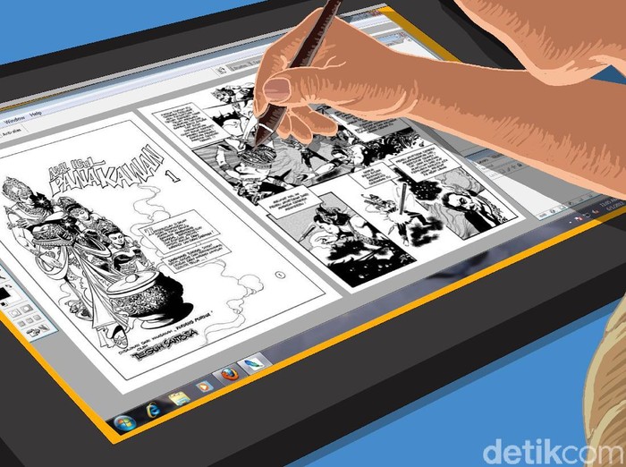 Ilustrasi Restorasi Komik Lawas