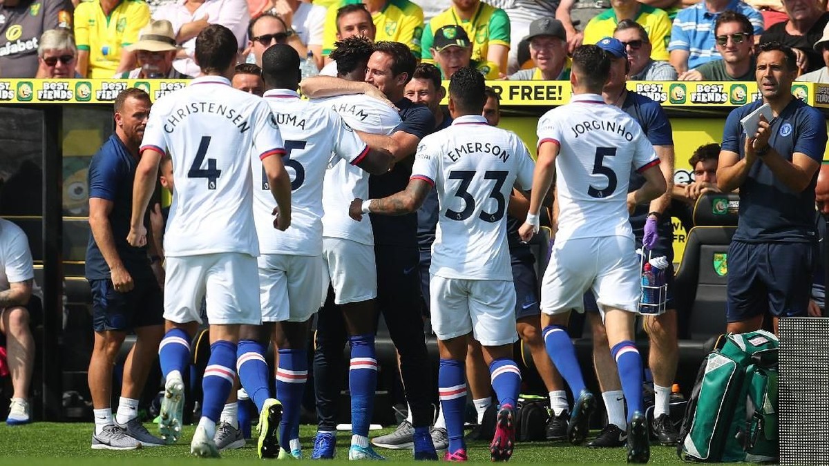Chelsea memetik kemenangan perdananya di laga kompetitif bersama Frank Lampard usai menaklukkan Norwich City 3-2 (Foto: Catherine Ivill/Getty Images)