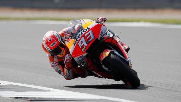 Marc Marquez akui masih kalah cepat ketimbang Vinales dan Quartararo di MotoGP Inggris (REUTERS/David Klein) Marc Marquez akui masih kalah cepat ketimbang Vinales dan Quartararo di MotoGP Inggris (REUTERS/David Klein)
