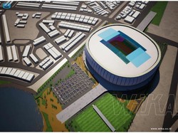 Stadion itu direncakankan tersebut akan mampu menampung 80.000 penonton. (Dok. Wijaya Karya)