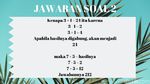 Siapa Bisa Menyusun Soal dengan Benar? Terserah, Asal Jawabannya 50