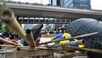 Tegang! Ribuan Demonstran Hong Kong Berhadapan dengan Polisi