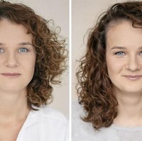 Fotografer bernama Vaida Markeviciute-Razmislavice membuat proyek pameran foto yang memperlihatkan perbedaan wajah sanita sebelum dan setelah melahirkan anak pertamanya. Foto: Instagram/vaida_markeviciute, Facebook/Vaida Markeviciute photography