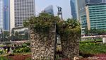 Potret Batu Karang yang Ada di Instalasi Gabion Bundaran HI