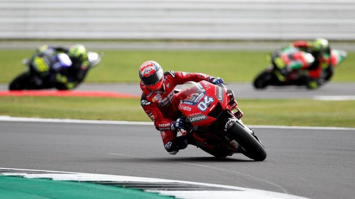 JUDI ONLINE Andrea Dovizioso tak masalah jika start dari posisi ketujuh di MotoGP Inggris. (Foto: David Klein/Reuters)