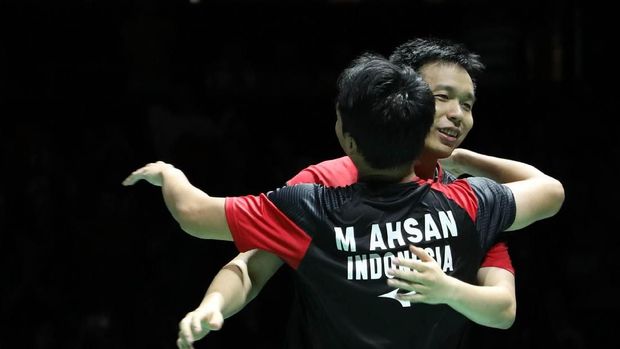 Ahsan/Hendra Tak Menyangka Raih Gelar Ketiga Kejuaraan Dunia