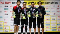 The Daddies menjadi juara setelah mengalahkan wakil Jepang Takuro Hoki/Yugo Kobayashi. Reuters/Vincent Kessler.