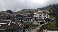 Beberapa waktu lalu sempat viral di media sosial, rumah-rumah penduduk seperti di Nepal. Ternyata, pemukiman itu ada di Magelang, Jawa Tengah. (Eko Susanto/detikcom)