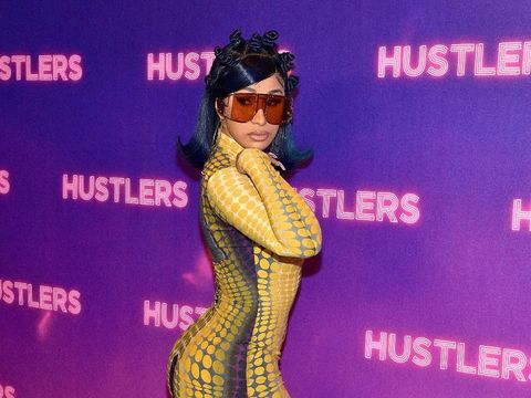 LOS ANGELES, CALIFORNIA - AUGUST 25: (L-R) Keke Palmer, Cardi B, Jennifer Lopez, Constance Wu, and Lili Reinhart attend STX Entertainment's 