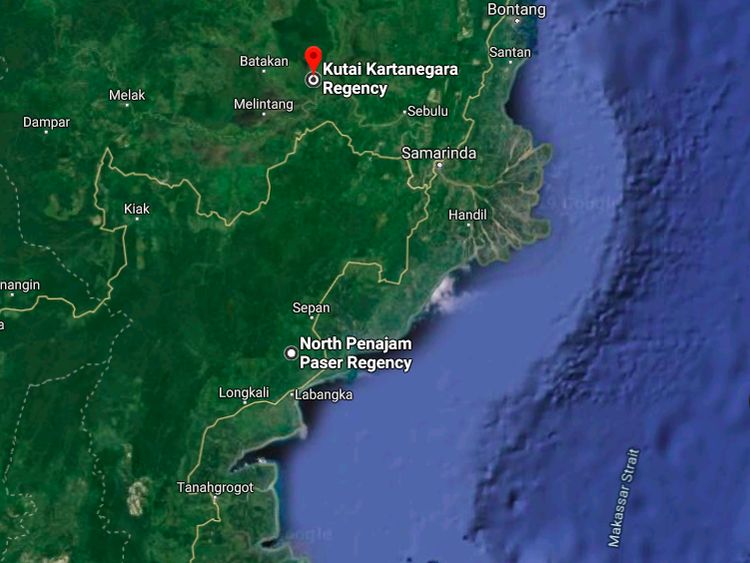 Penampakan Ibu Kota Baru Dilihat dari Google Maps