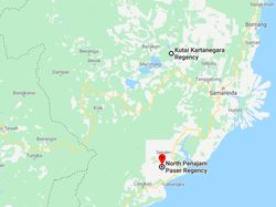 Penampakan Ibu Kota Baru Dilihat dari Google Maps