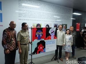Karya 10 Seniman Perempuan Mempercantik 21 Titik Halte MRT Jakarta