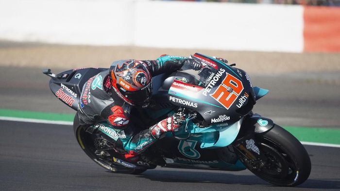 Fabio Quartararo menyalahkan Alex Rins atas insiden jatuhnya Andrea Dovizioso (Mirco Lazzari gp/Getty Images)