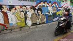 Keren! Mural Stop Hoax dan Pungli Mejeng di Bekasi