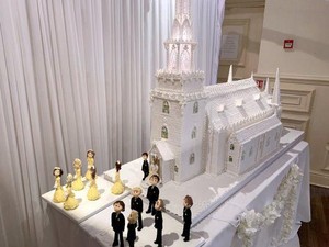 Megah! Kue Pengantin Berbentuk Gereja Ini Panjangnya 2,4 Meter