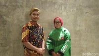 Joko Kristiyanto dan Tri Rahayu, mitra Grab di Solo (Tasya/detikcom)