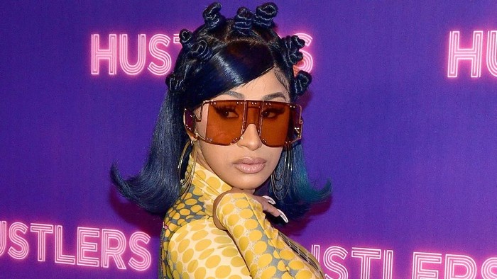 Cardi B LOS ANGELES, CALIFORNIA - AUGUST 25: (L-R) Keke Palmer, Cardi B, Jennifer Lopez, Constance Wu, and Lili Reinhart attend STX Entertainments