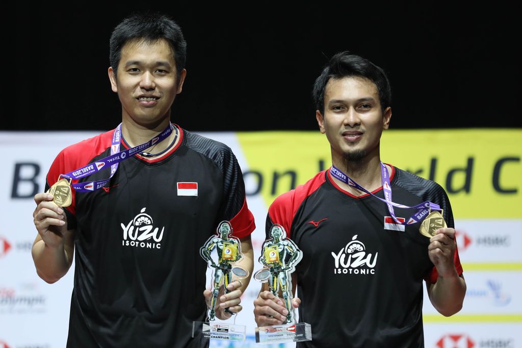 Kejuaraan Dunia Bulu Tangkis: Juara Hendra/Ahsan Indonesia