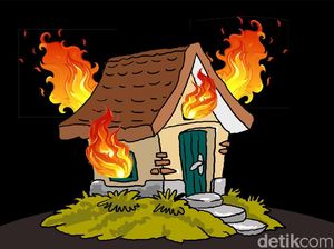 Kebakaran Rumah di Penjaringan Jakut, 12 Damkar Dikerahkan