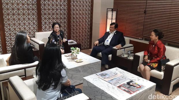 Ketua Umum PDI Perjuangan (PDIP) Megawati Soekarnoputri berkunjung ke Seoul, Korea Selatan