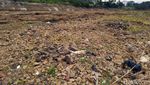 Penampakan Dasar Sungai Citanduy yang Mengering