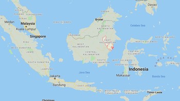 Ini jika dilihat secara luas di peta Republik Indonesia di Google Maps. Foto: Google Maps