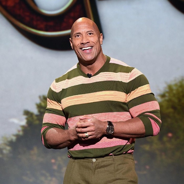Dwayne Johnson D23 EXPO 2019 - The Ultimate Disney Fan Event - brings together all the worlds of Disney under one roof for three packed days of presentations, pavilions, experiences, concerts, sneak peeks, shopping, and more. The event, which takes place August 23 - 25 at the Anaheim Convention Center, provides fans with unprecedented access to Disney films, television, games, theme parks, and celebrities. (The Walt Disney Company/Image Group LA)
DWAYNE JOHNSON, EMILY BLUNT, SEAN BAILEY (PRESIDENT, WALT DISNEY STUDIOS MOTION PICTURE PRODUCTIONS)