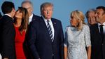 Viral Tatapan Melania Trump Saat Mencium Pipi PM Kanada