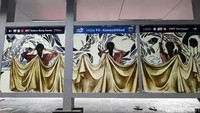 Karya-karya 10 seniman yang diseleksi pun sebagian besar menggunakan warna cerah untuk visual yang menarik