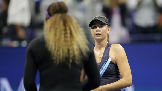 Serena Singkirkan Sharapova di Babak Pertama AS Terbuka