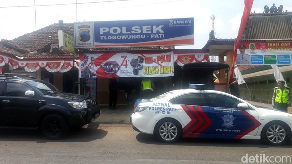 Begini Suasana di Polsek Tlogowungu Pati Usai Pembacokan Polisi